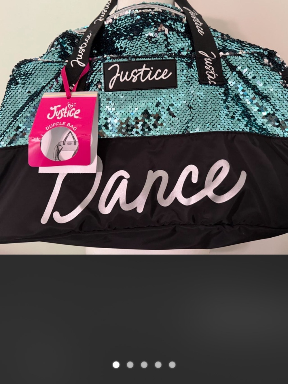 Justice Sequin Dance Duffle Bag